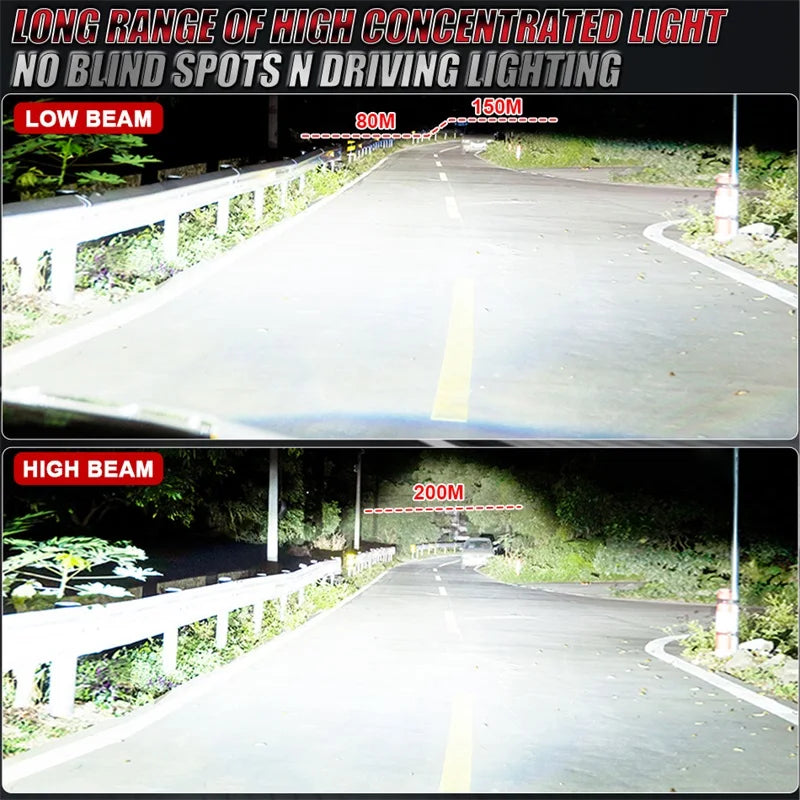 2-Piece H4/H7/H11/9005/9006/9012 LED Headlight Bulb – 6000K, CANBUS