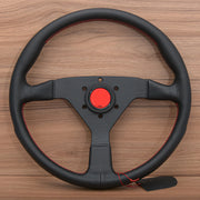 Universal 14-inch Monte Carlo Style Leather Sport Steering Wheel