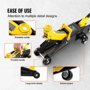 2-Ton Low-Profile Hydraulic Floor Jack with Quick-Lift Pump