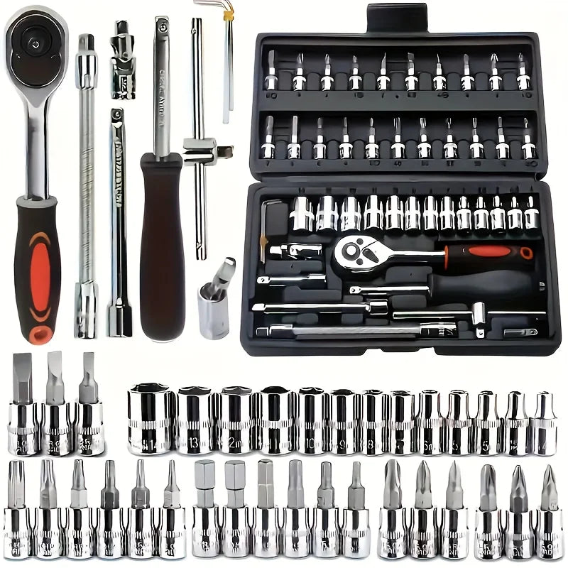 46/150-Piece Automotive Socket and Hand Tool Set