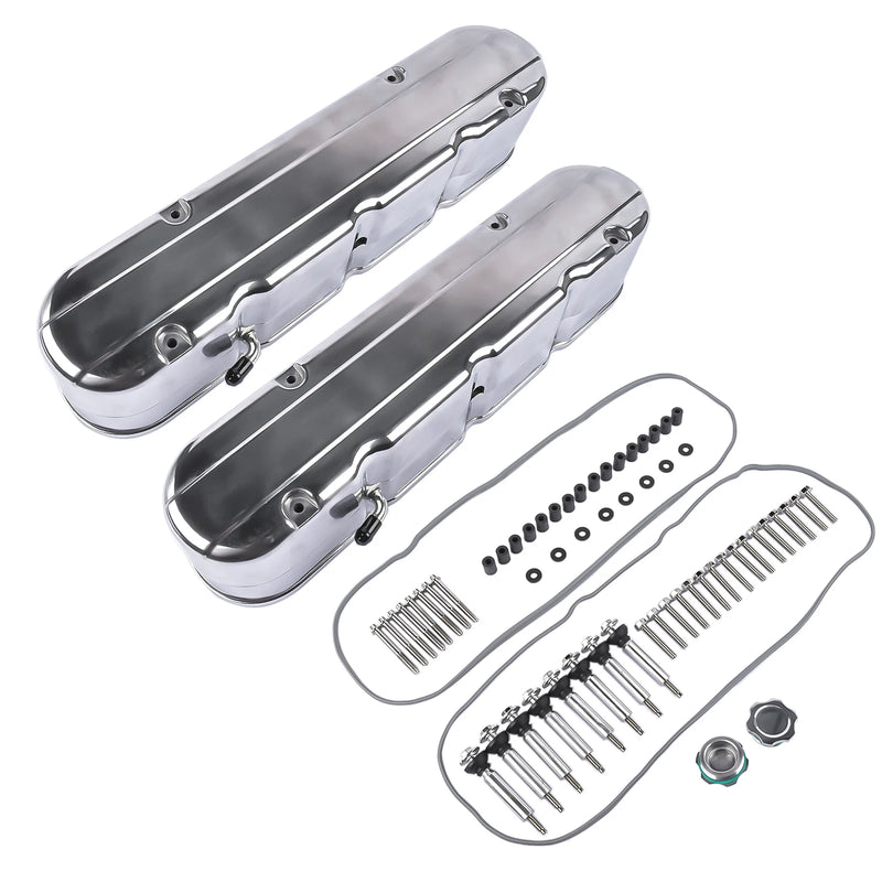 Polished Engine Valve Cover Pair for Chevrolet GM LS Engines