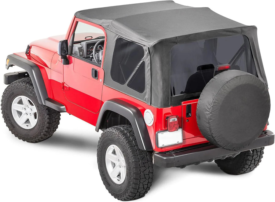Premium Rear Soft Top Upper Skins 4-Piece for Jeep Wrangler TJ 1997-2006
