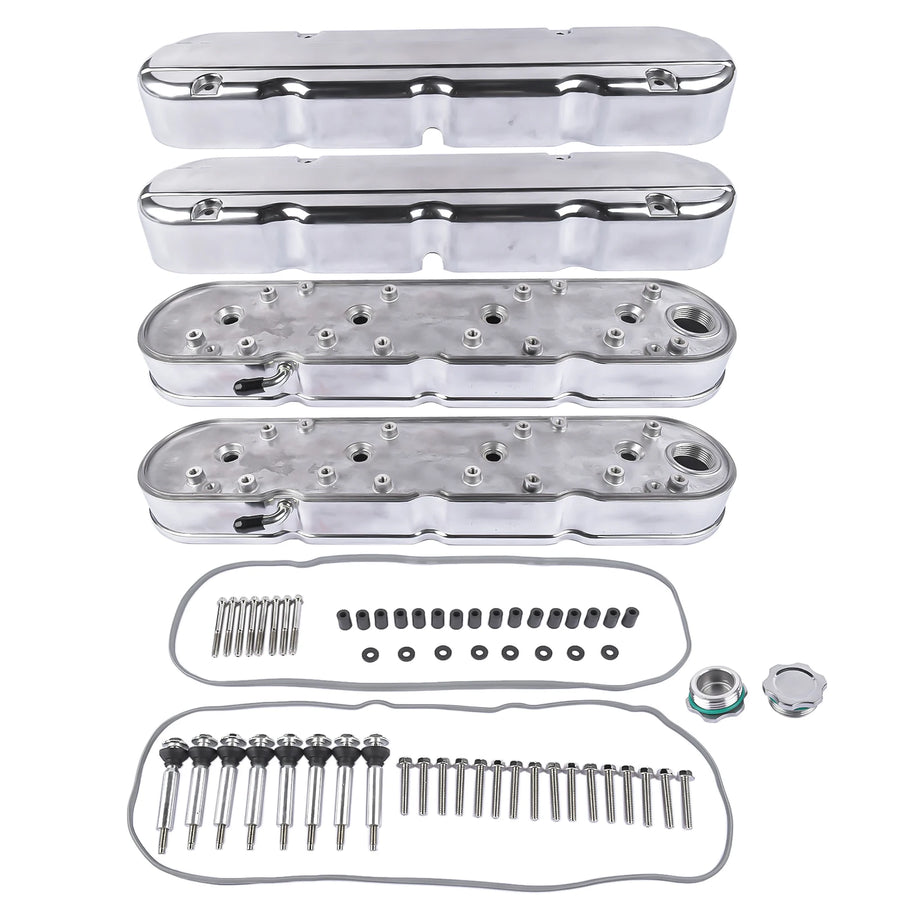 Polished Engine Valve Cover Pair for Chevrolet GM LS Engines