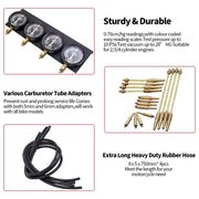 Four-Gauge Carburetor Synchronizer & Vacuum Balancer Tool Kit