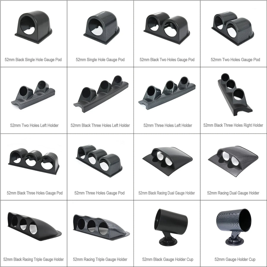 52mm Single, Dual or Triple Automotive Gauge Pod Holder