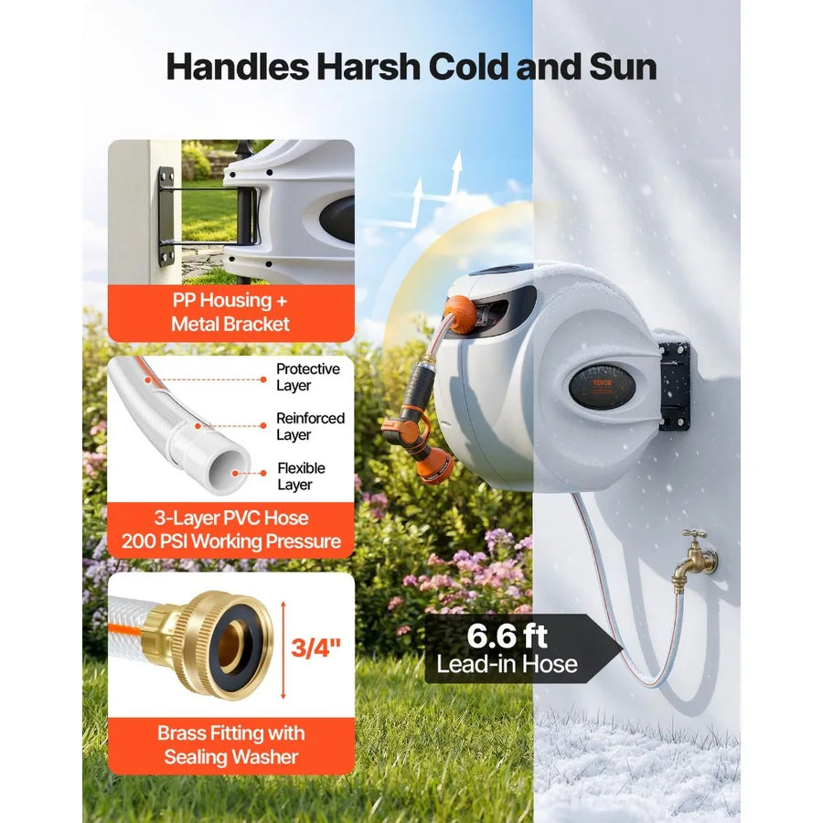 Retractable Water Hose Reel