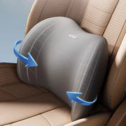 Universal Memory-Foam Car Neck Pillow and Lumbar Support Cushion Set