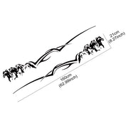Running Horse Side Stripe Vinyl Decal Pair – 160 × 21 cm