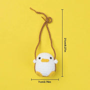 Crochet Animal Rearview Mirror Hanging Ornament