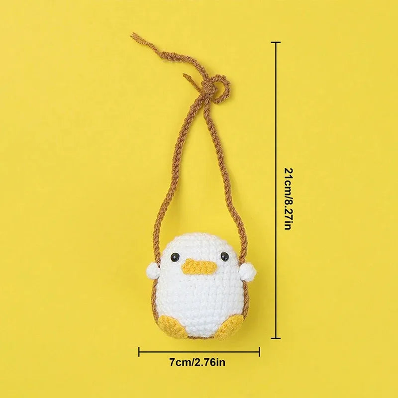 Crochet Animal Rearview Mirror Hanging Ornament