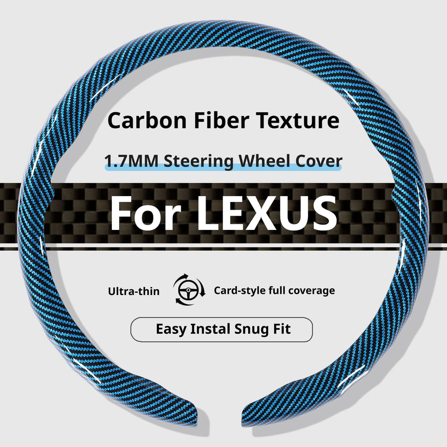 Carbon-Fiber-Texture Steering Wheel Cover for LEXUS
