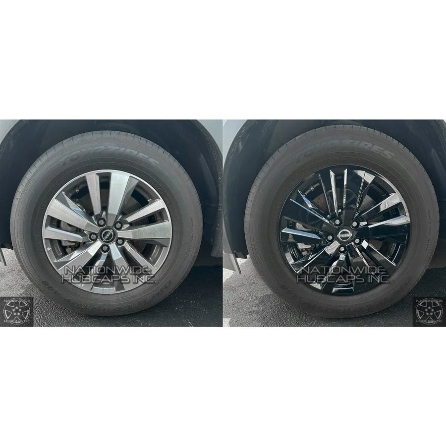 Black Wheel Skin & Hub Cap Set for 2022 Nissan Pathfinder