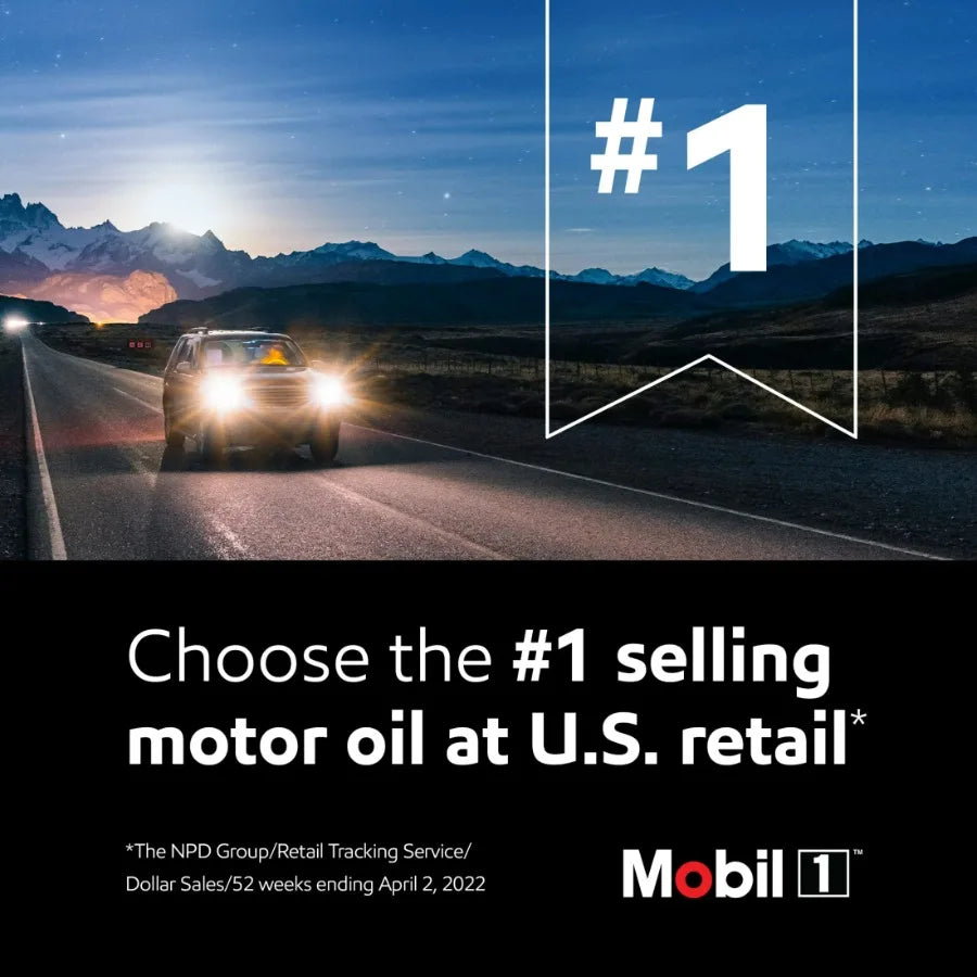 Mobil 1 Extended Performance High Mileage 5W-20 Motor Oil, 5 Quart Pack of 3
