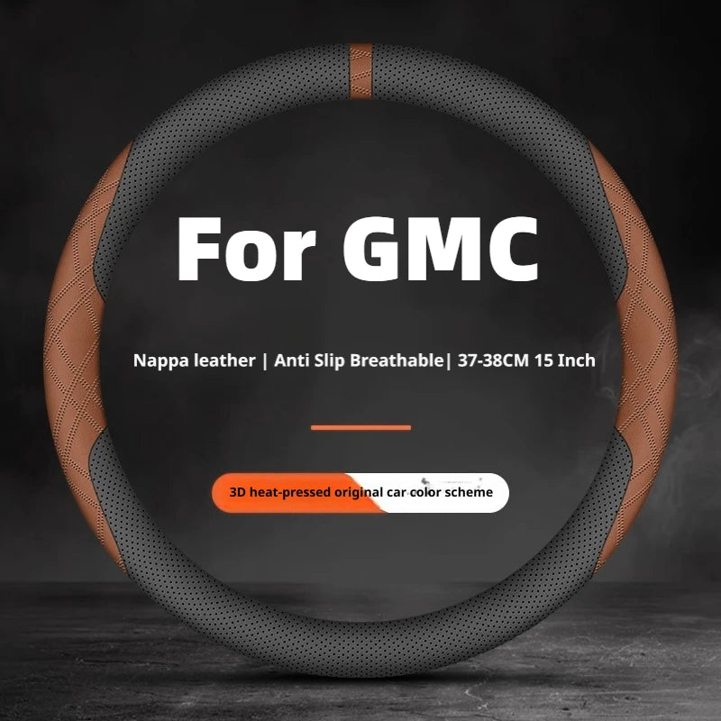 Nappa Steering Wheel Cover for GMC Sierra Yukon Yukon XL Acadia Terrain Canyon