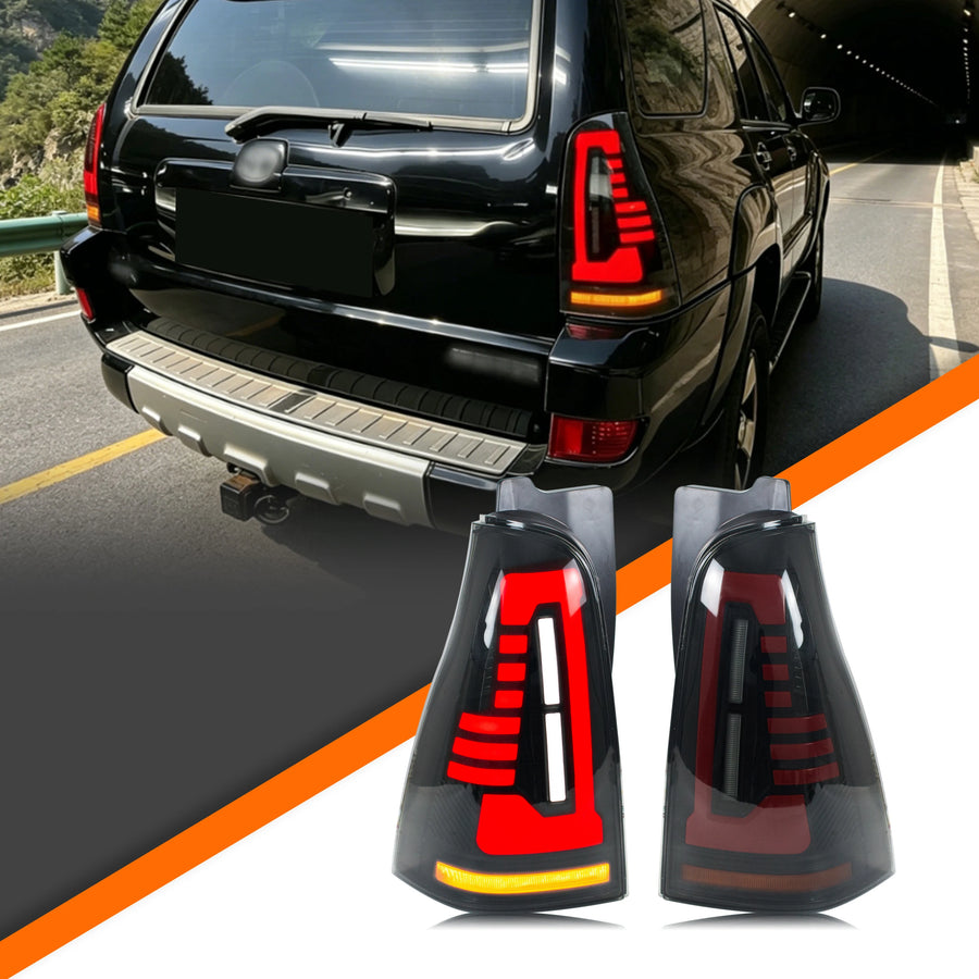 Toyota 4Runner 4th-Gen Gray-Lens Sequential LED Tail Light Pair – 2003–2009