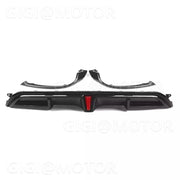 Gloss Black LED Rear Diffuser – 2022–2024 Honda Civic Hatchback