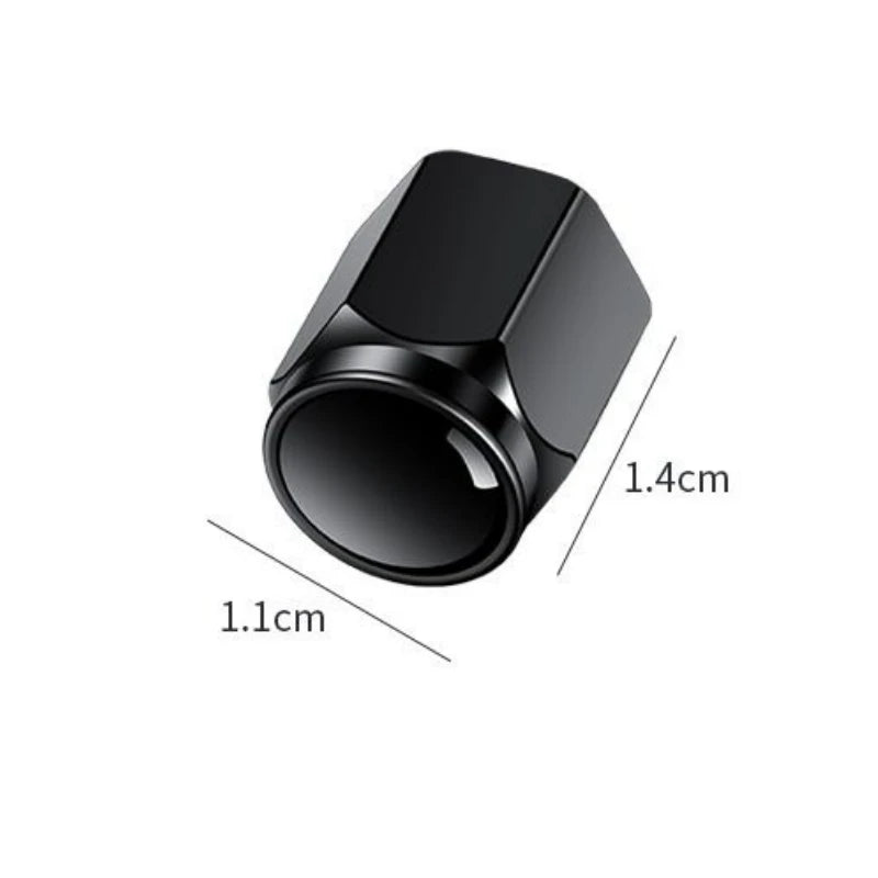5-Piece Metal Tire Valve Stem Cap Set for Mercedes-Benz