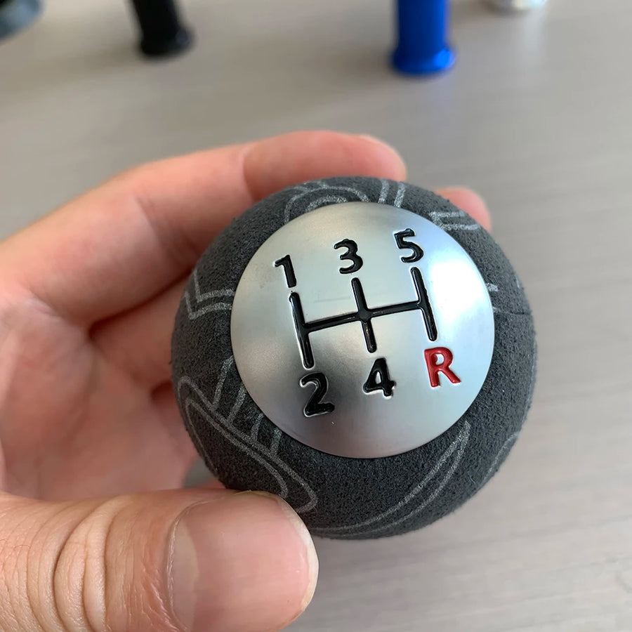 Suede-leather Manual Gear Shift Knob
