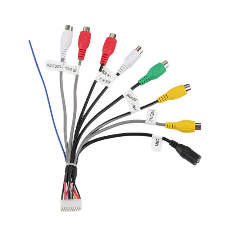 20-Pin Car Stereo RCA Input and Output Wiring Harness