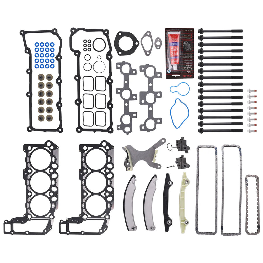3.7L Head Gasket and Timing Chain Kit for 2002–2005 Dodge/Ram