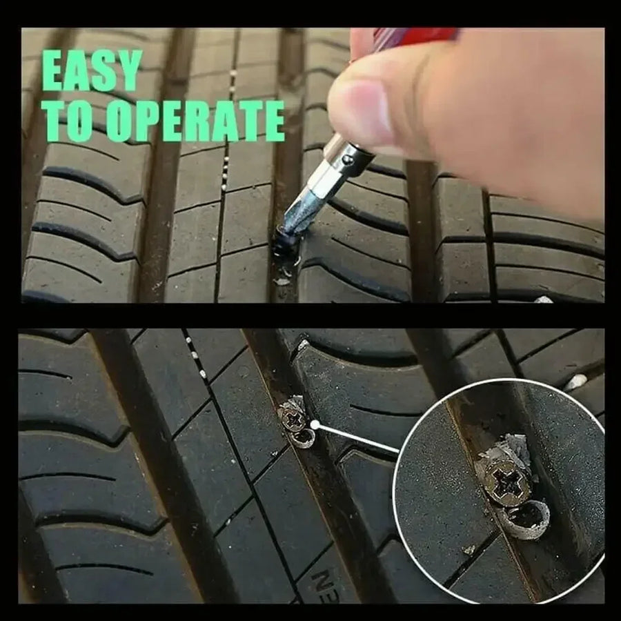 10/20/30-Piece Tubeless Tire Repair Rubber Nail Kit – Mixed Sizes