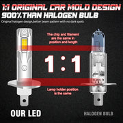 H1 LED Headlight Bulb – 6000K, Fanless