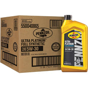 Pennzoil Ultra Platinum Full Synthetic 5W-30 Motor Oil, 1 Quart Case of 6