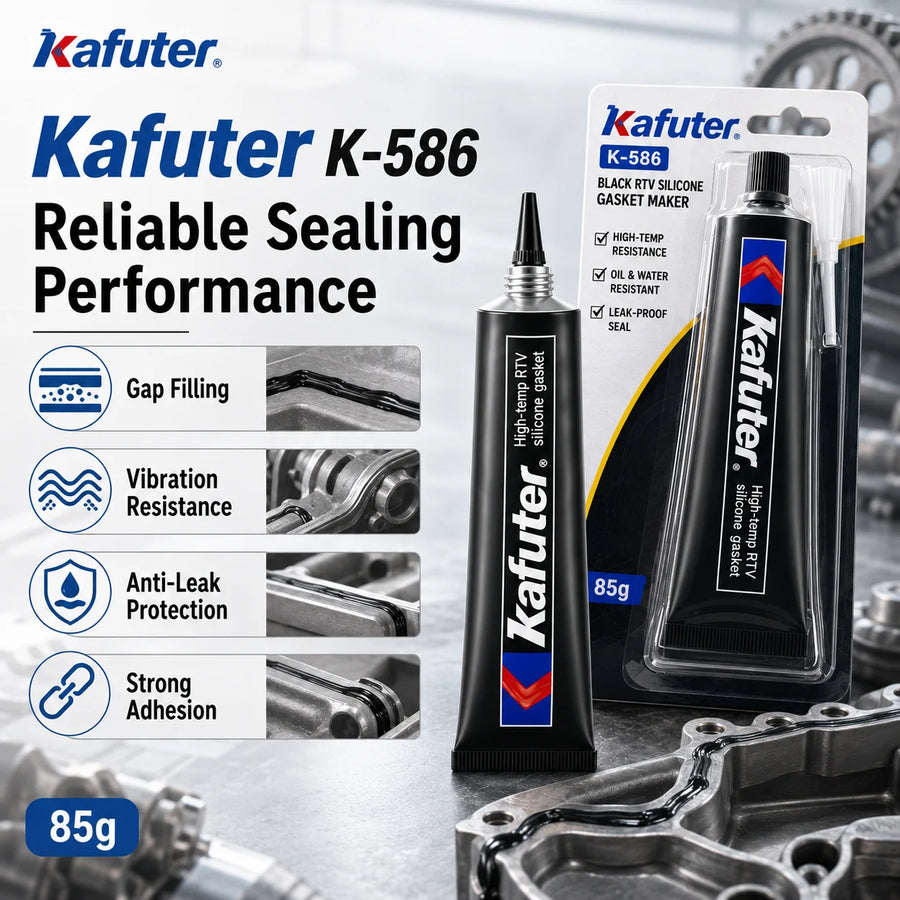 Kafuter K-586 Black High-Temp RTV Silicone Gasket Maker