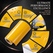 Dark Yellow Gloss Automotive Vinyl Wrap Film