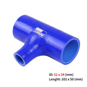 Universal T-Piece Silicone BOV Hose, 51-76mm