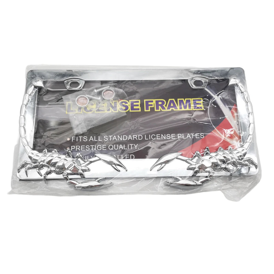 Scorpion-Design ABS License Plate Frames - Pair