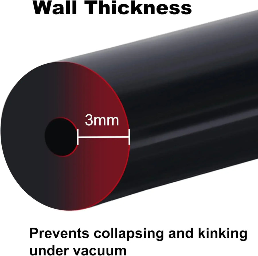 Silicone Vacuum Hose 10FT Automotive Vacuum Windshield Washer Line Universal