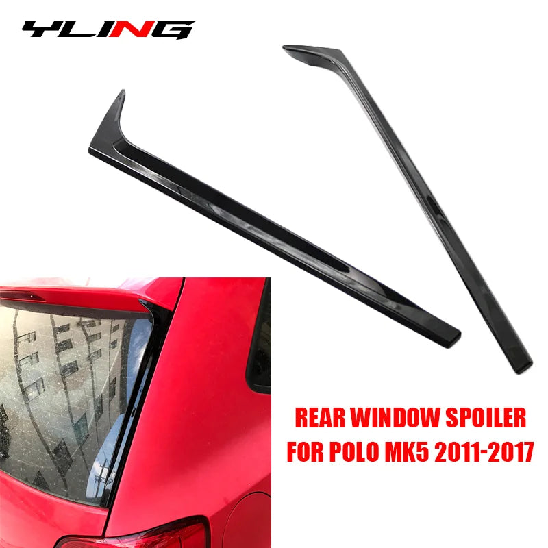 Rear Window Side Spoiler Trim for Volkswagen Polo 6R/6C 2011-2017