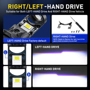 2-Piece H4/H7 LED Headlight Bulb – 6500K, CANBUS, Projector-Compatible