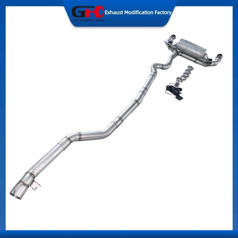 Stainless Steel Valved Cat-Back Exhaust System for BMW 440i xDrive F33 3.0T 2017-2020
