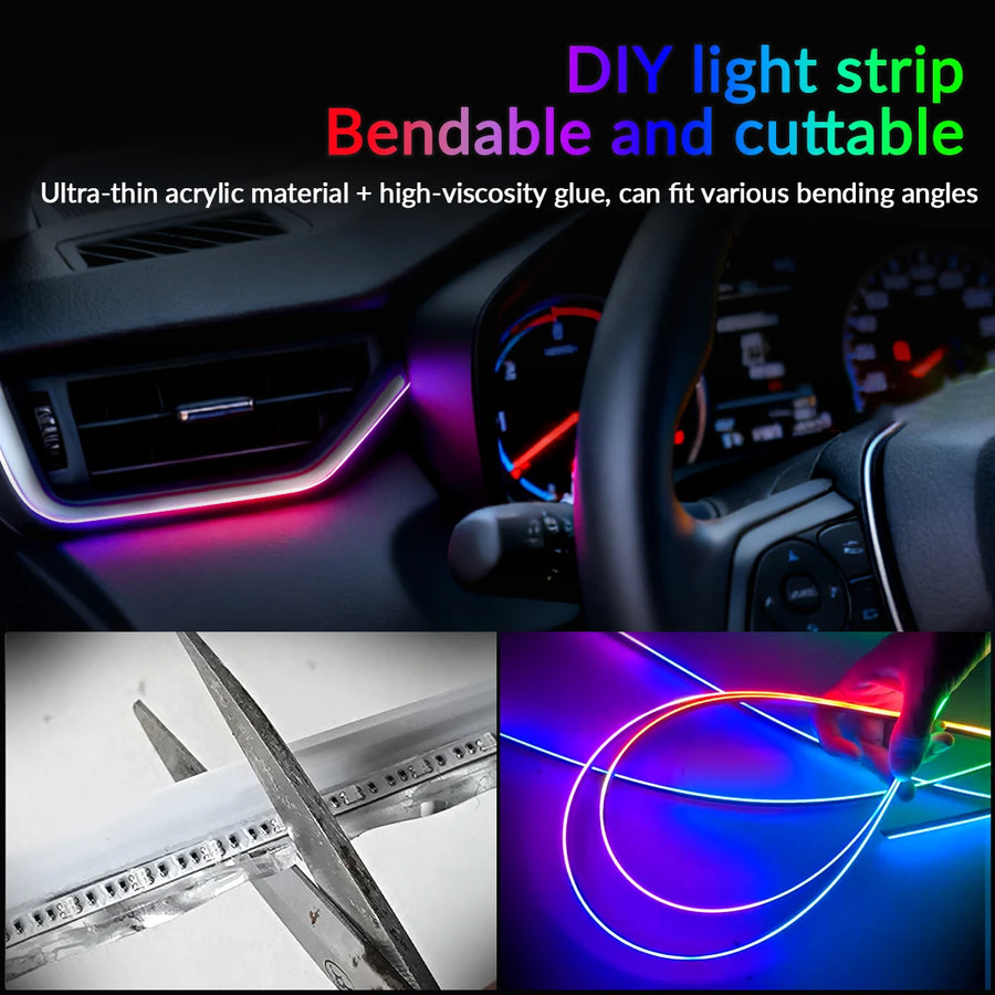 64-color RGB LED Car Interior Ambient Lighting Kit