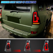 Toyota 4Runner 4th-Gen Gray-Lens Sequential LED Tail Light Pair – 2003–2009