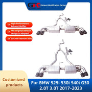 304 Stainless Steel Valved Cat-Back Exhaust System for BMW 525i/530i/540i G30 2.0T/3.0T 2017-2023