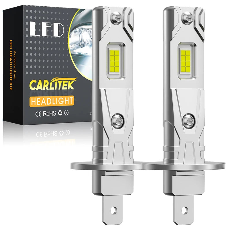 H1 LED Headlight Bulb – 6000K, Compact