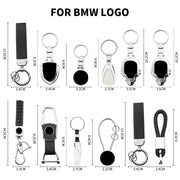 Metal and Leather Automotive Keychain – Multiple Designs