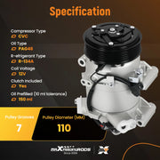 A/C Compressor & Clutch for Honda Civic 2016-2021
