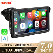7-Inch Portable Wireless CarPlay and Android Auto Display