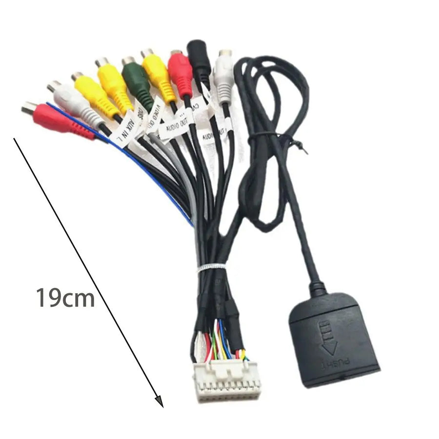 20-Pin Car Stereo RCA Input and Output Wiring Harness