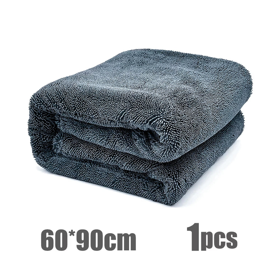 1300 GSM Grey Microfiber Drying Towel, Three Size Options