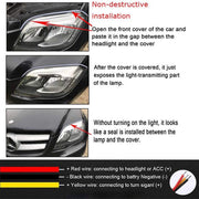 Flexible 12V LED DRL and Turn-Signal Strips – 2 Pieces