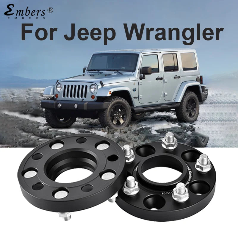 M14X1.5 Wheel Spacers for Jeep Wrangler PCD 5X127 CB 71.6 Forged Black Wheel 2018-2024