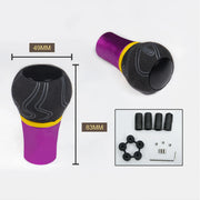 Universal Suede-leather Graffiti Manual Gear Shift Knob