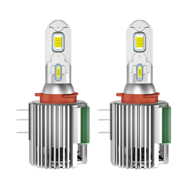 2-Piece H15 LED Headlight Bulb – 6500K, CANBUS