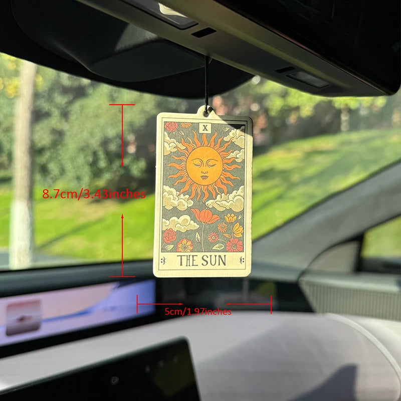 Vintage The Sun Tarot Hanging Car Air Freshener