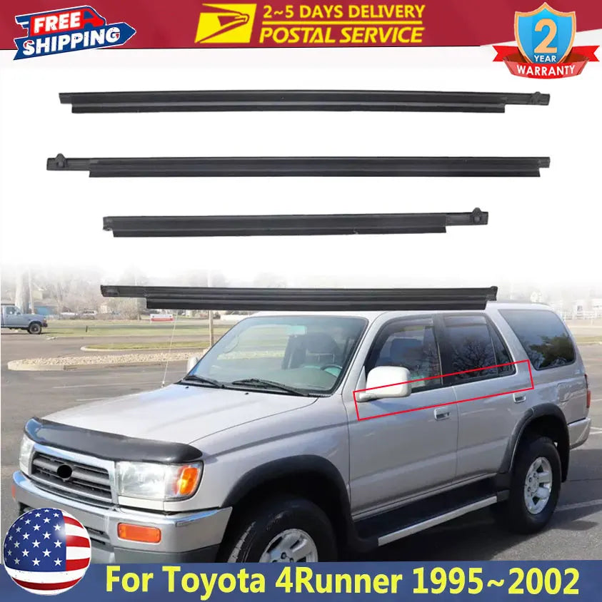 Toyota 4Runner 4-Piece Outer Door Window Weatherstrip Set – 1995–2002